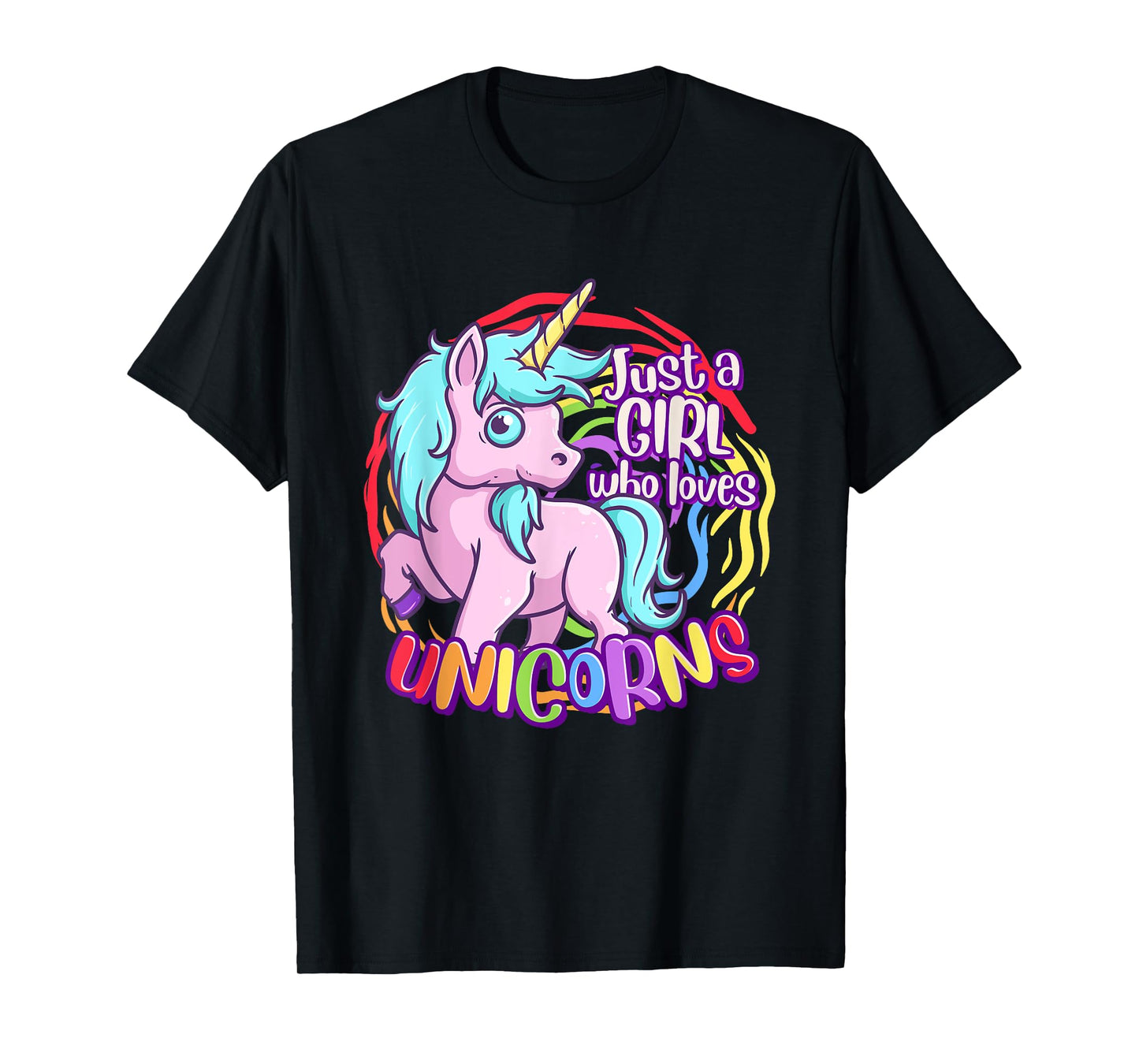 Cute Unicorn Just A Girl Who Loves Unicorn T-Shirt