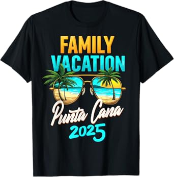 Family Vacay Squad Trip Family Vacation Punta Cana 2025 T-Shirt