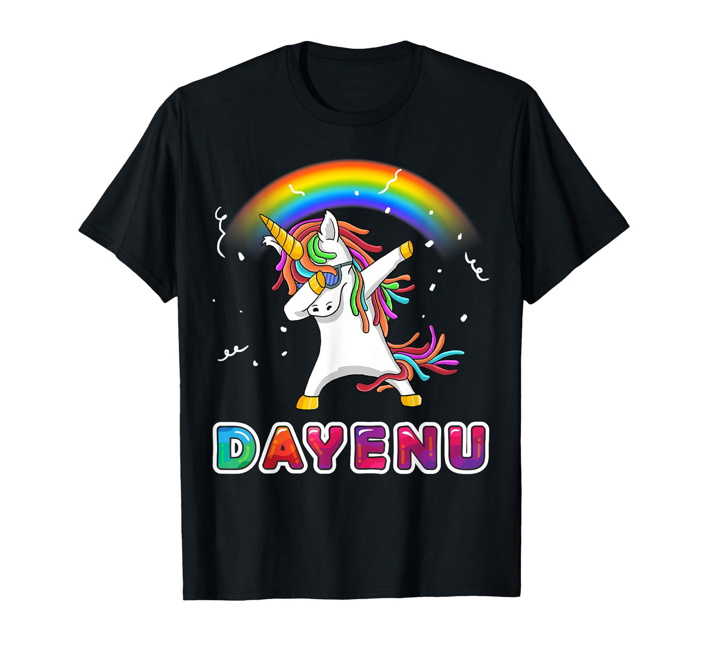 Unicorn Dayenu Passover Shirt for Kids Boys Girls T-Shirt