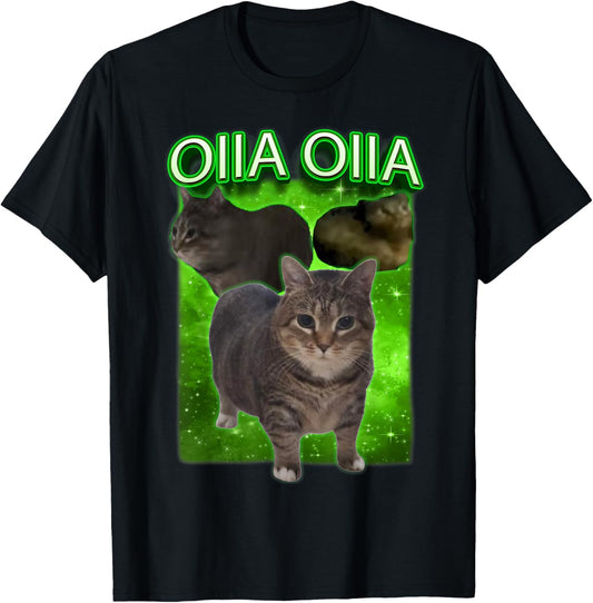 Funny oiia oiia Spinning Cat Meme Oiiai Oiiiai Cat T-Shirt