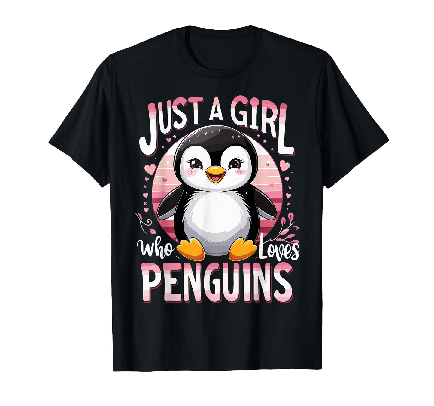 Funny Penguins Animal Just A Girl Who Loves Penguin T-Shirt