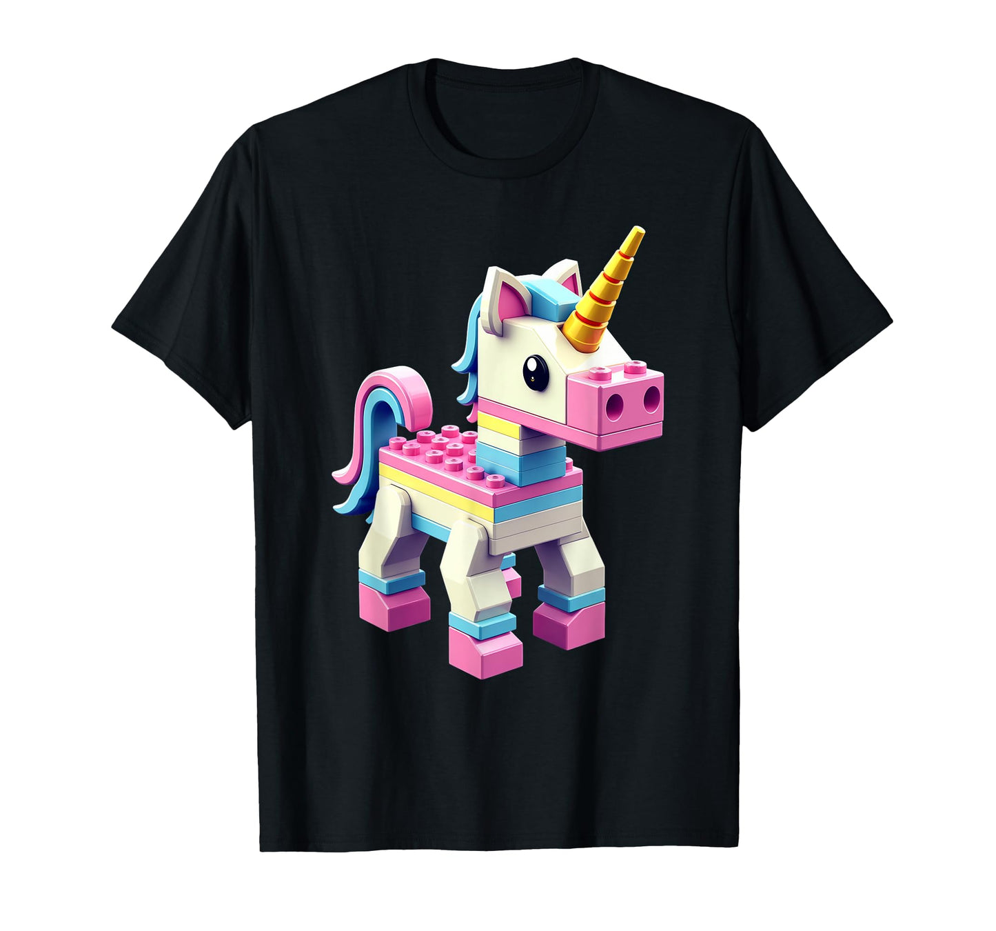 Master Builder Bricks Blocks Play Toys Unicorn T-Shirt