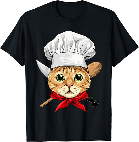 Cat Chef Feline Cat Kitten, Cooking Lover T-Shirt