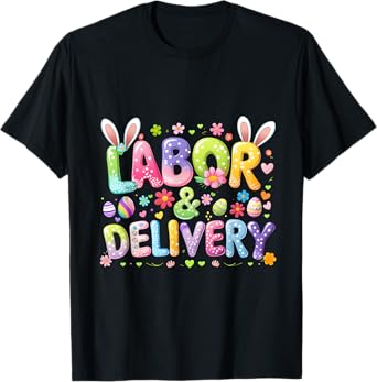 Cute Easter Labor & Delivery Nurse Bunny Nursing Costume T-Shirt