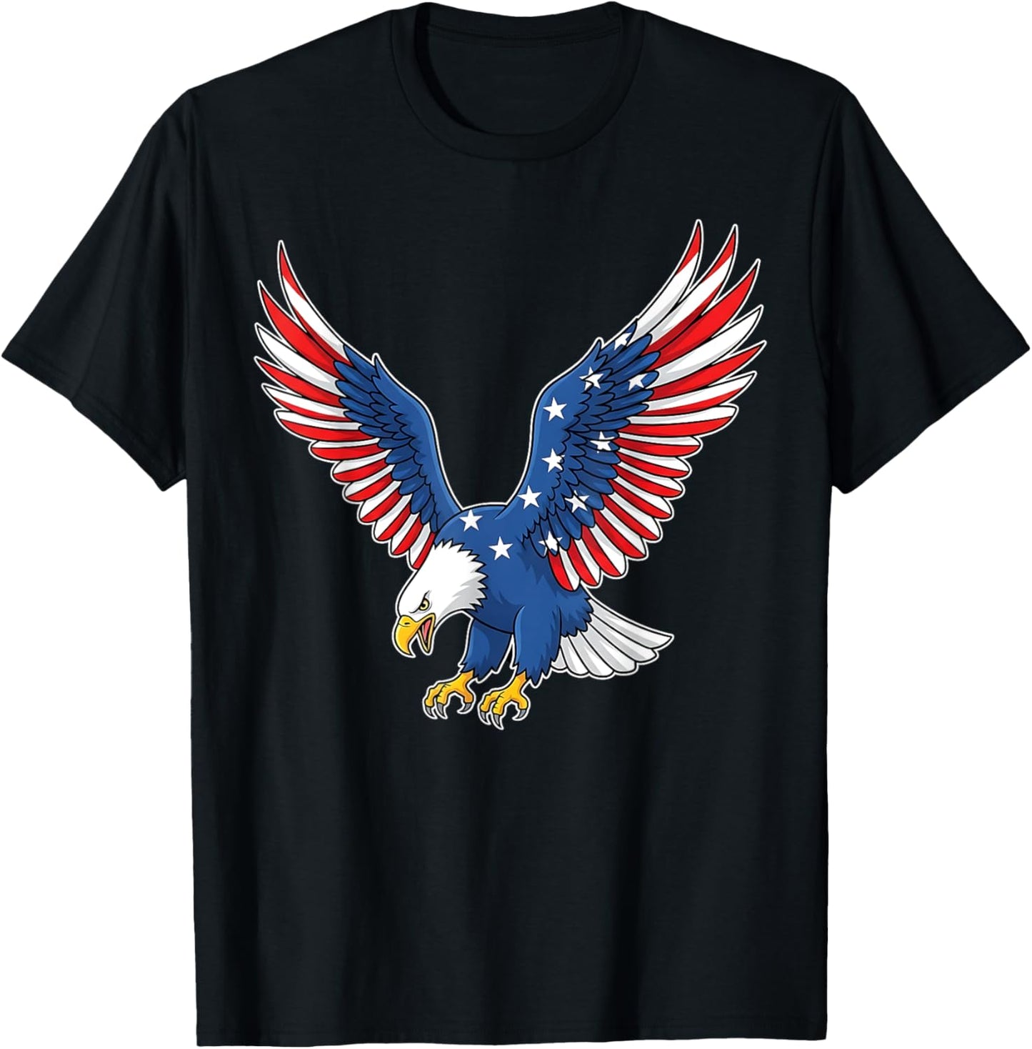 Cool USA Eagle And Patriotic Hat July 4th American Flag T-Shirt