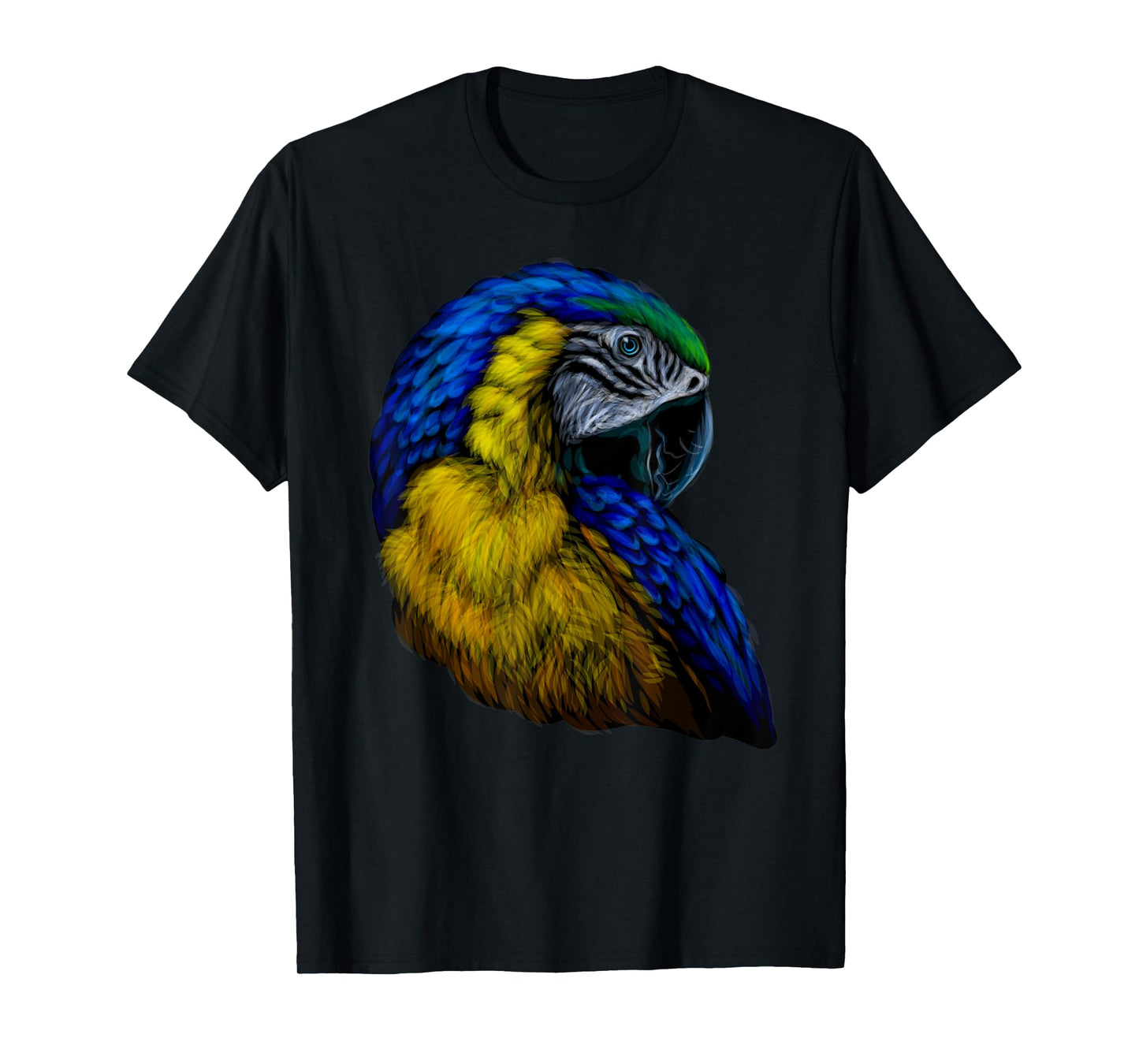 colorful scarlet Macaw parrot bird Hand drew for lovers Art T-Shirt