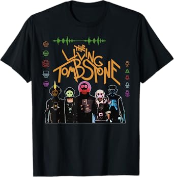 The Living Tombstone Unisex Classic Cartoon T-Shirt - Black, Small