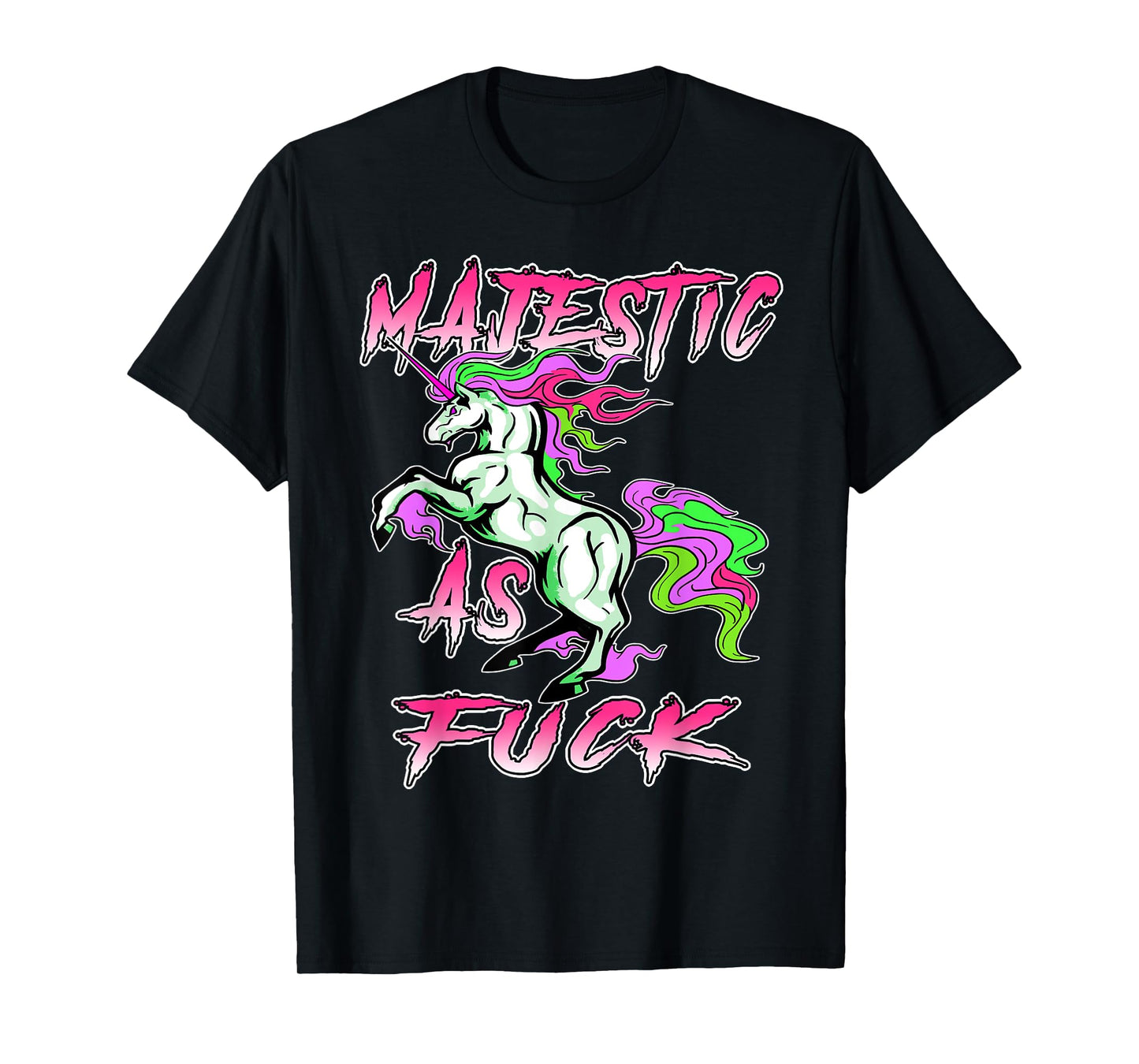 Majestic as Fuck Unicorn Shirt, Fucking Magical, Funny Humor T-Shirt