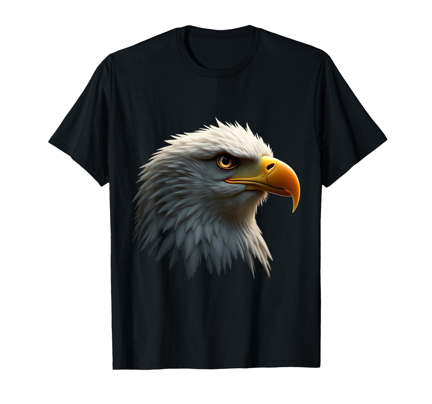 Bald Eagle Head Wild American Bird Art T-Shirt