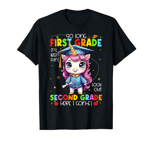 Unicorn So Long 1st Grade Graduation Last Day Of School T-Shirt