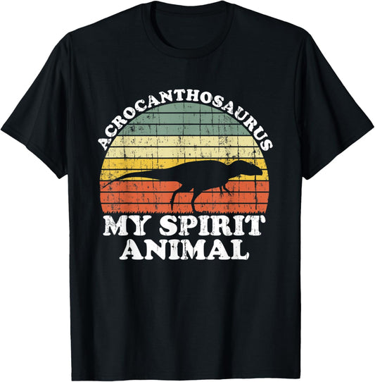Acrocanthosaurus Dinosaur Spirit Animal Paleontologist Gift T-Shirt