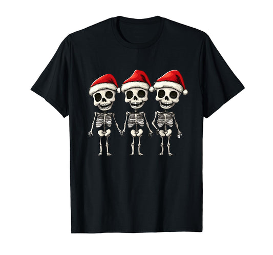 Funny Skeleton Christmas Xmas T-Shirt
