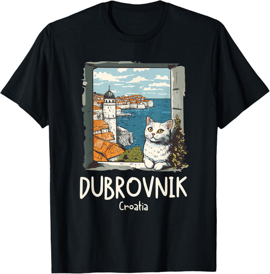 Dubrovnik Croatia Cat / Dubrovnik T-Shirt