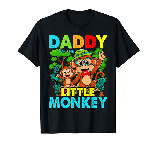 Daddy Of Little Monkey Birthday Family Matching T-Shirt
