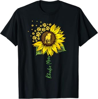 Rhodie Mom Sunflower Rhodesian Ridgeback Gifts Dog Mom Mama T-Shirt for Men Women Girls Kids