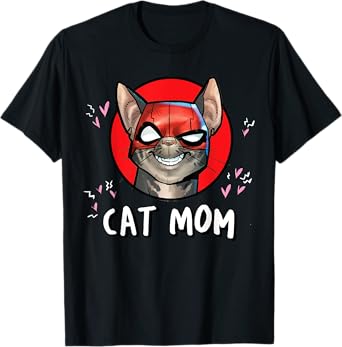 Marvel Super Heroes Pets Deadpool Catpool Cat Mom T-Shirt