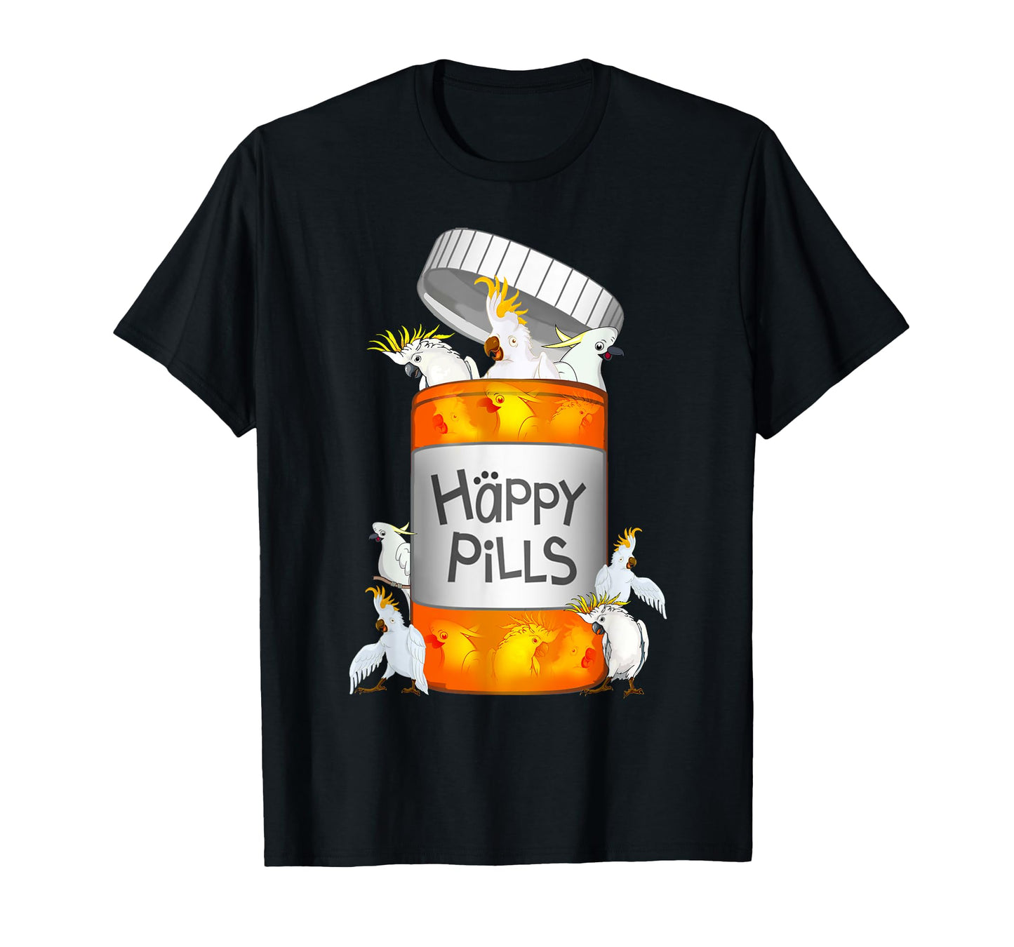 Cockatoo Happy Pills T-shirt