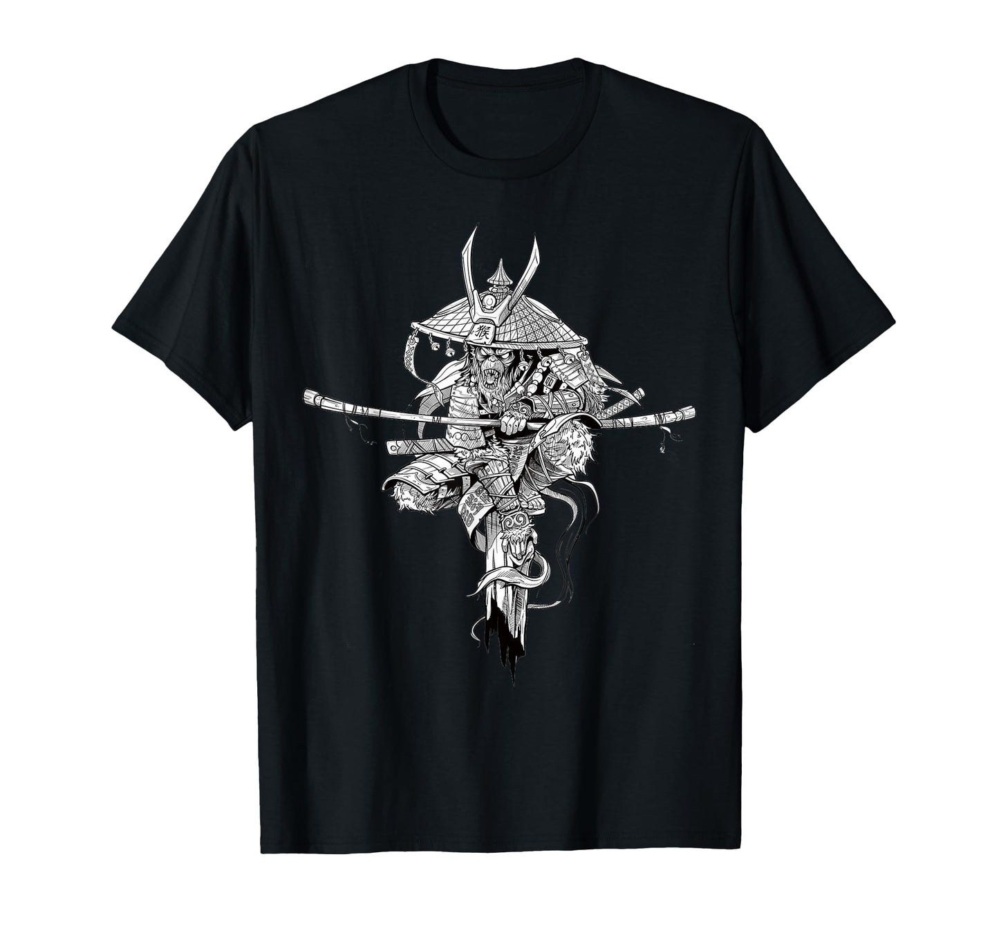 Funny Monkey King Chinese Characters Letters Gift T-Shirt