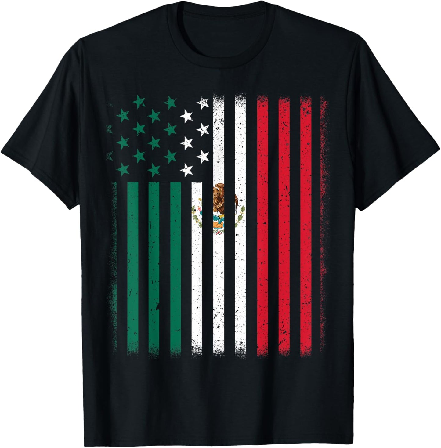 Mexican American Flag Kids Men Women Mexico Independence Day T-Shirt