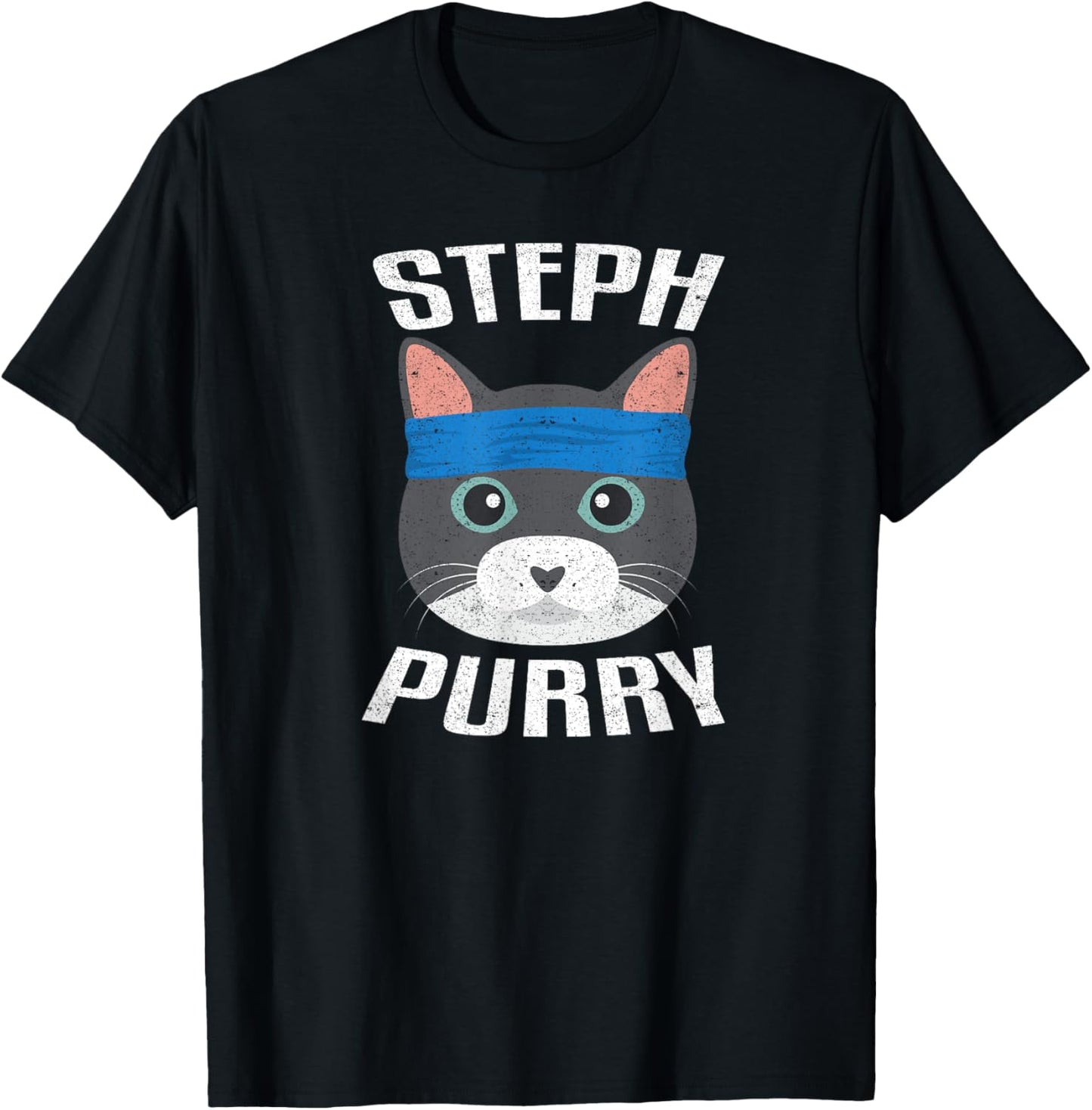 Steph Purry Cat - Funny Basketball Shirt T-Shirt
