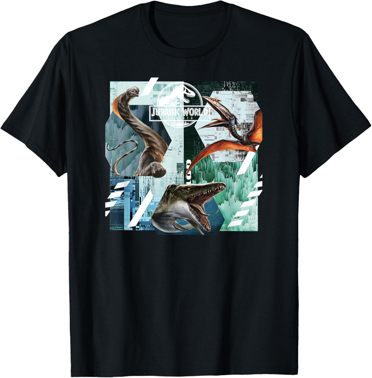 Jurassic World Rebirth Fragmented Titans T-Shirt