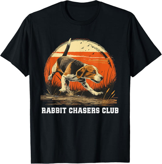 Dog Hunter Rabbit Chasers Club Beagle Hunting T-Shirt