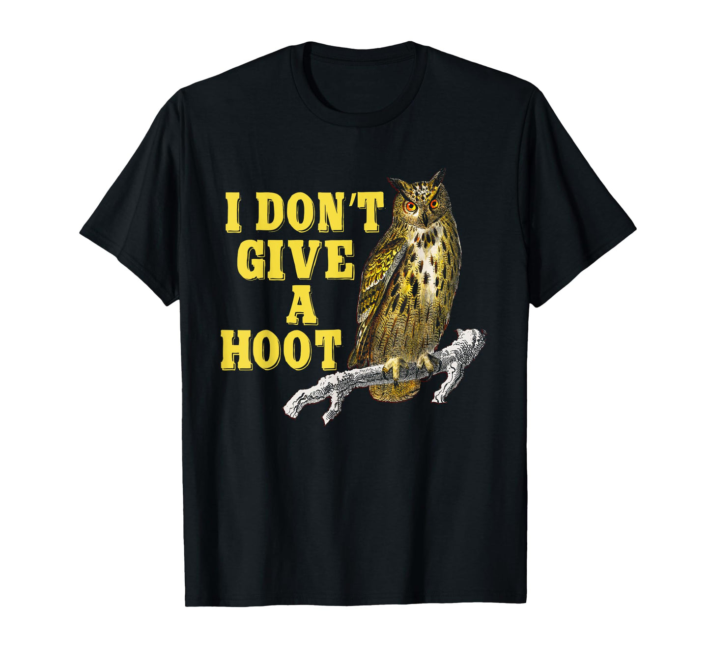 I Don't Give A Hoot Give A Hoot T Shirt Owl Lover Funny Owls T-Shirt