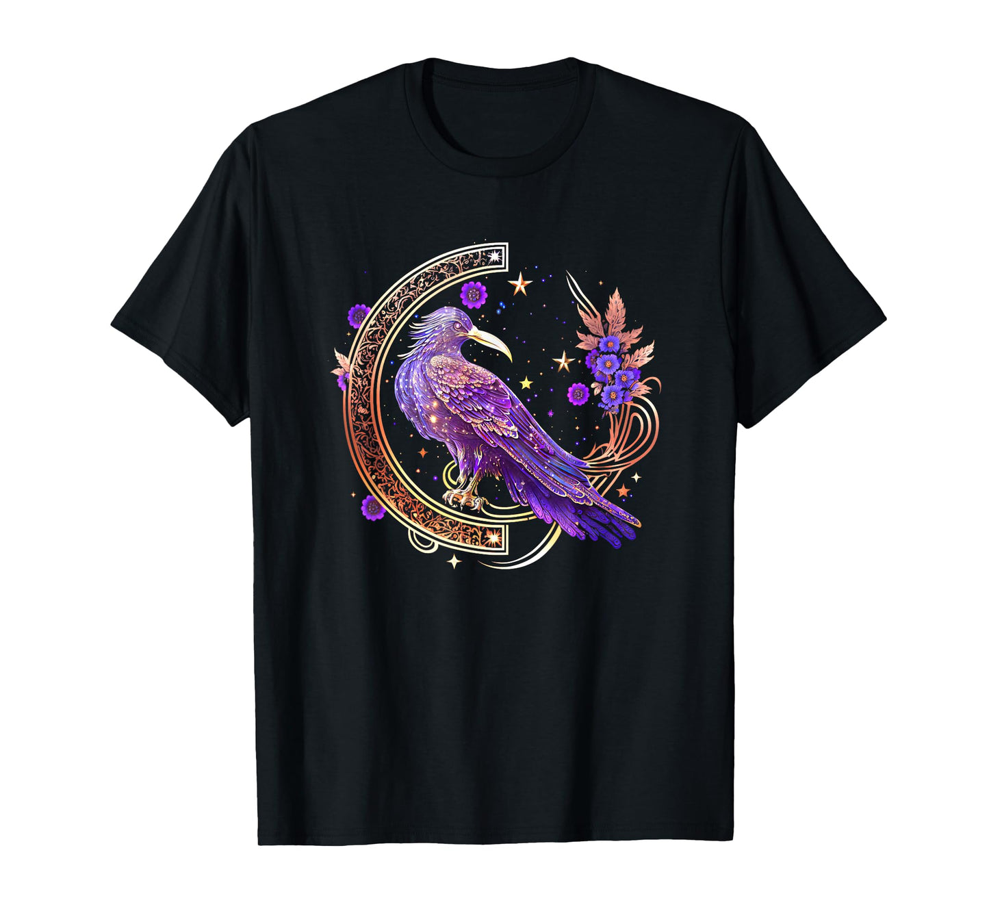 Mystical crow, raven birds, Nordic, Celtic, Wicca, Morrigan T-Shirt