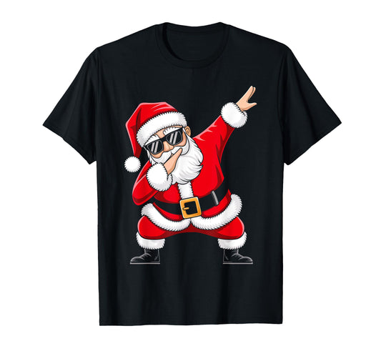Kids Santa Shirt For Boys Toddler Funny Christmas Pajamas T-Shirt