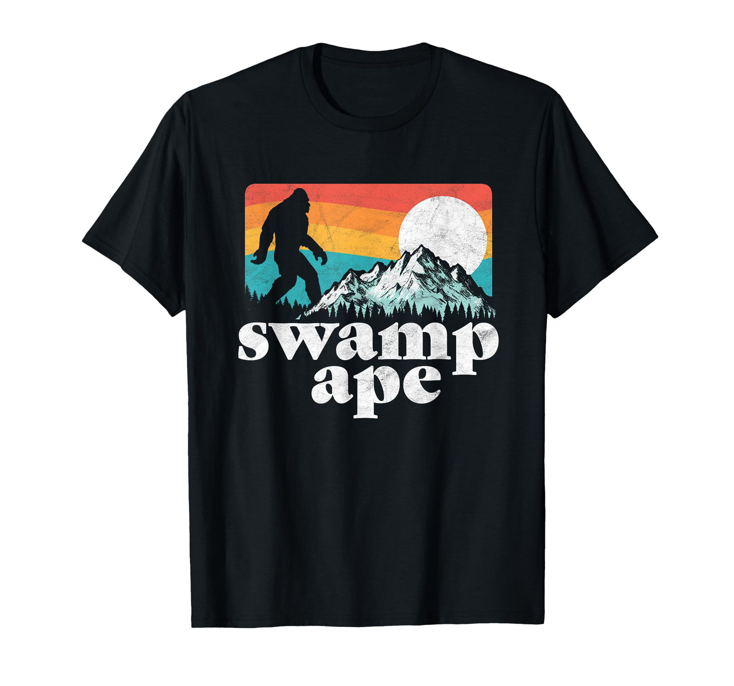 Swamp Ape! Florida Bigfoot Mountains Retro T-Shirt T-Shirt