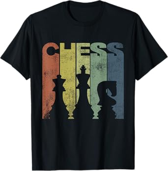 Retro Vintage Chess Birthday Gift Chess Player Kids Boy Girl T-Shirt