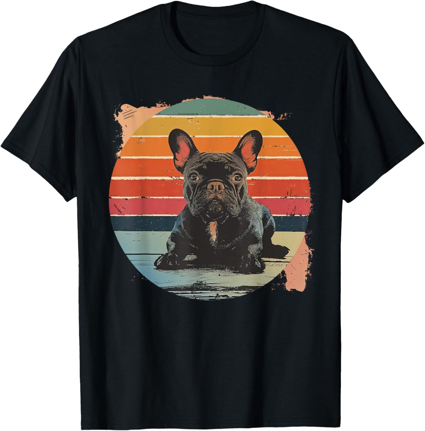 Vintage French Bulldog Retro Sun Dog Lover T-Shirt