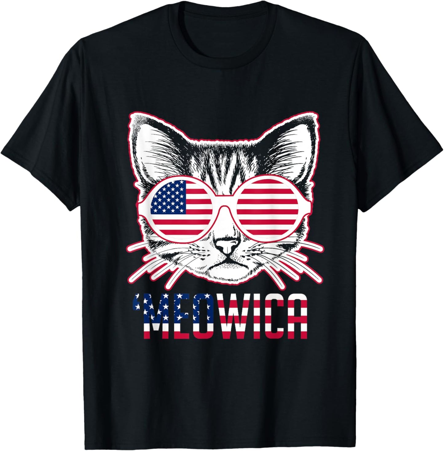 USA America Flag Cat Patriotic Cat Shirt