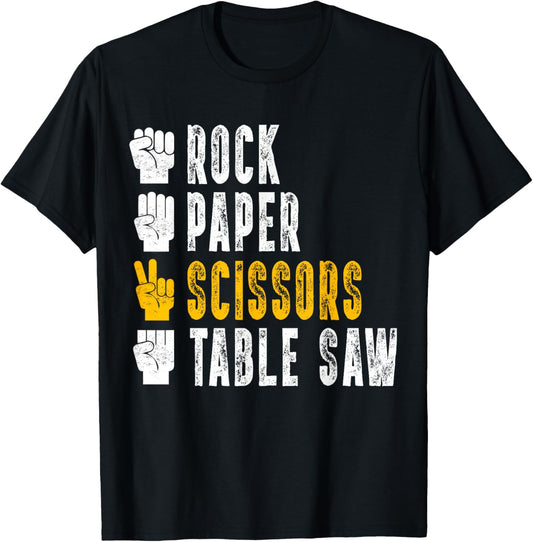 Rock Paper Scissors Hand Game Funny Cat Paws Mens Womens T-Shirt