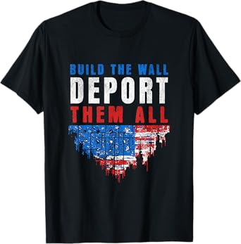 Trump Won Build The Wall Deport Them All 2024 Election T-Shirt