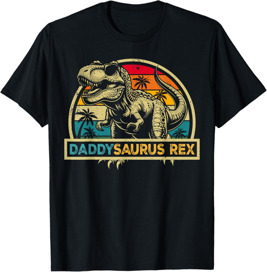 Daddysaurus Rex Dinosaur Daddy Saurus Rex Family Matching T-Shirt