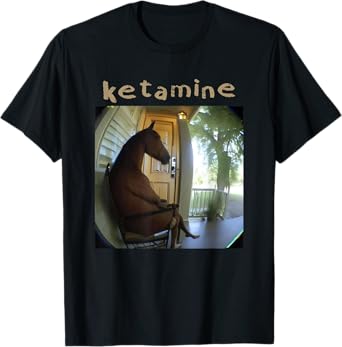 Ketamine Horse Emergency Horse Sitting In A Chair T-Shirt