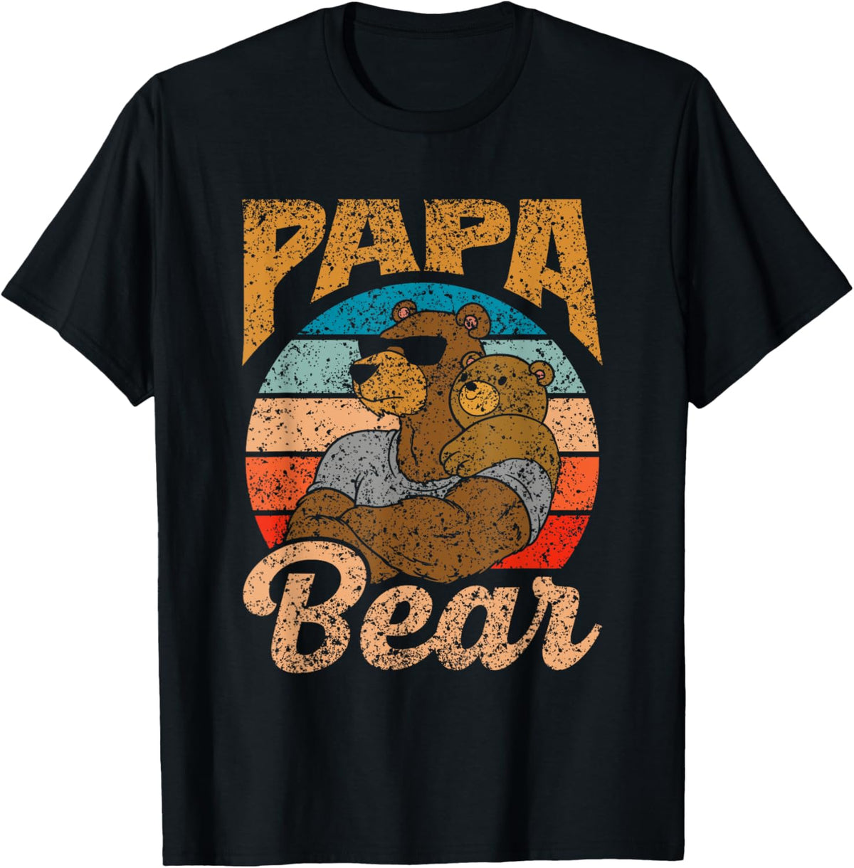 Papa Bear Pun Animal Lover Bears Bear Dad Father Daddy T-Shirt