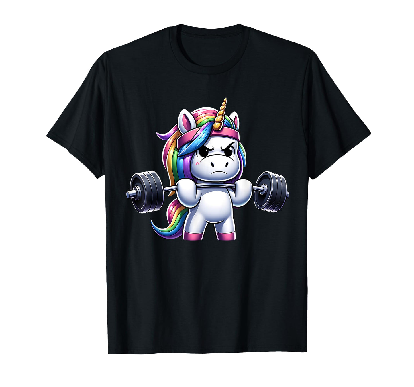 Unicorn Gym Deadlift Fitness Workout Weightlifting T-Shirt