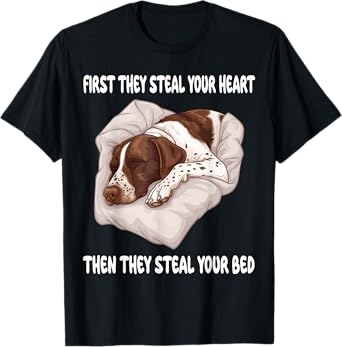 German Shorthaired Pointer Sleeping Pajamas Nightgown T-Shirt