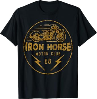 Iron Horse Motor Club '68 Gold Vintage T-Shirt
