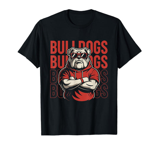 Retro Bulldogs Gift for Men Women Boys Girls Kids T-Shirt