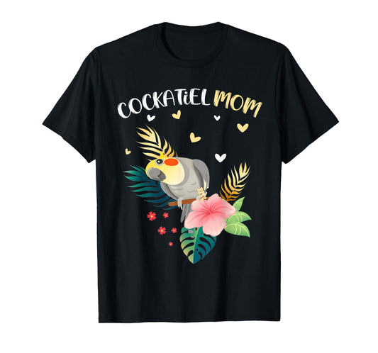 Cockatiel Mom Funny Parrot Owner Bird Lover Women T-Shirt