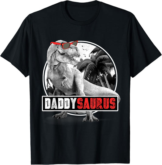 Daddysaurus T-Rex Dad Dinosaur Daddy Saurus Fathers Day T-Shirt