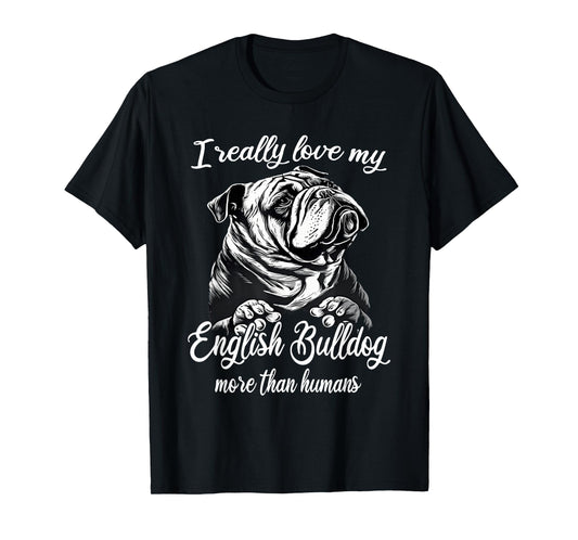 English Bulldog Outfit Love My English Bulldog T-Shirt