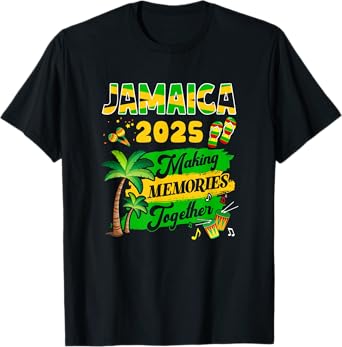 Matching Family Trip Jamaica 2025 Marking Memories Together T-Shirt
