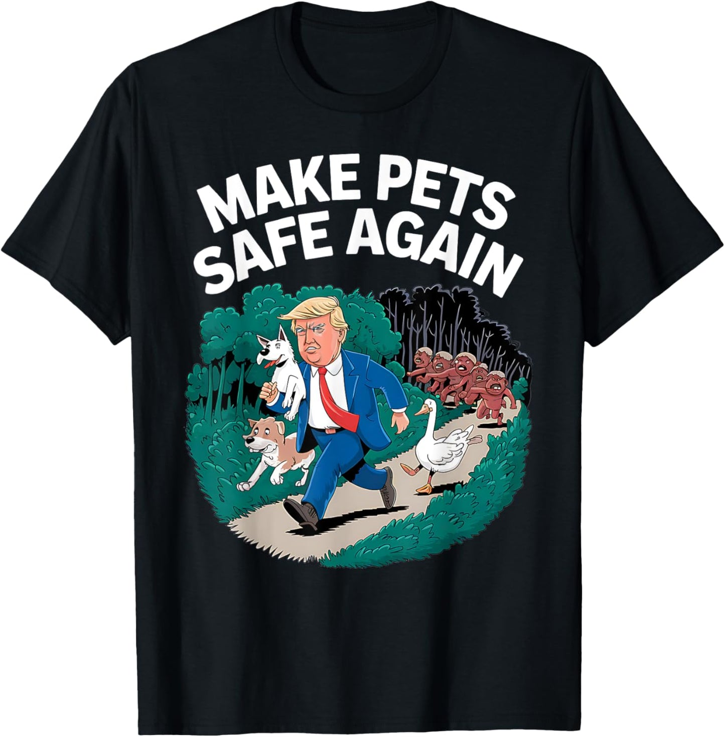 Ohio Cats Dogs Goose 2024 Debate Make Pets Safe Again T-Shirt
