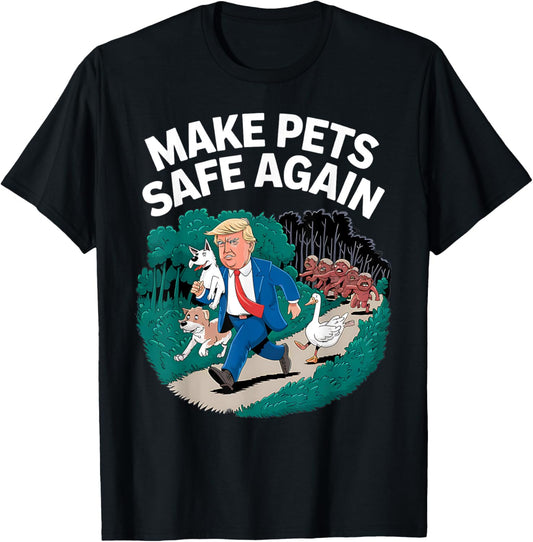 Ohio Cats Dogs Goose 2024 Debate Make Pets Safe Again T-Shirt