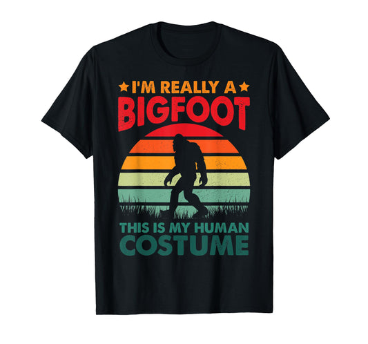 This is My Human Costume Bigfoot Social Distancing Champion T-Shirt