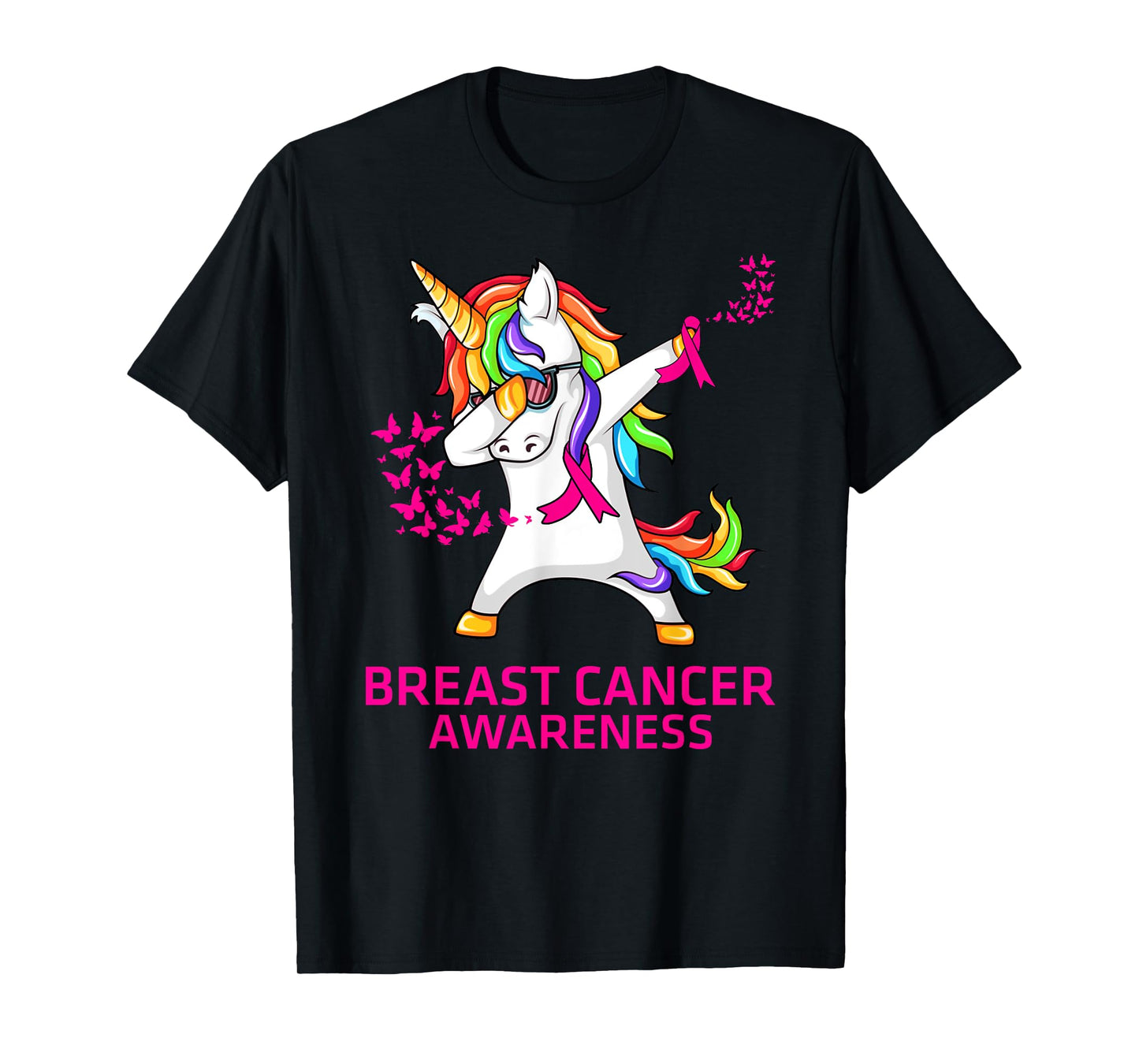 Inspirational Breast Cancer Awareness Unicorn T-Shirt